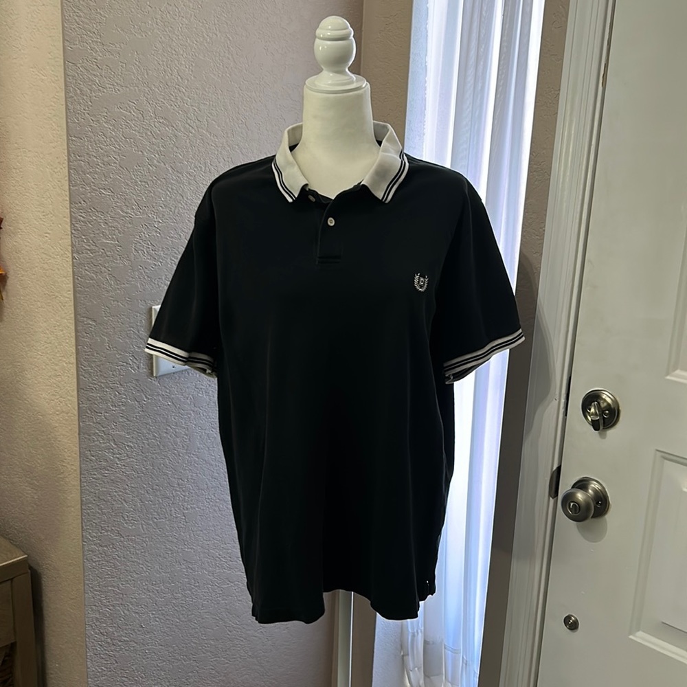 Chaps Black Polo Shirt